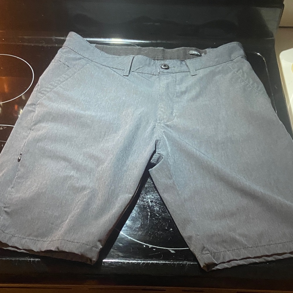 Kenneth Cole Charcoal Flat Front Shorts
